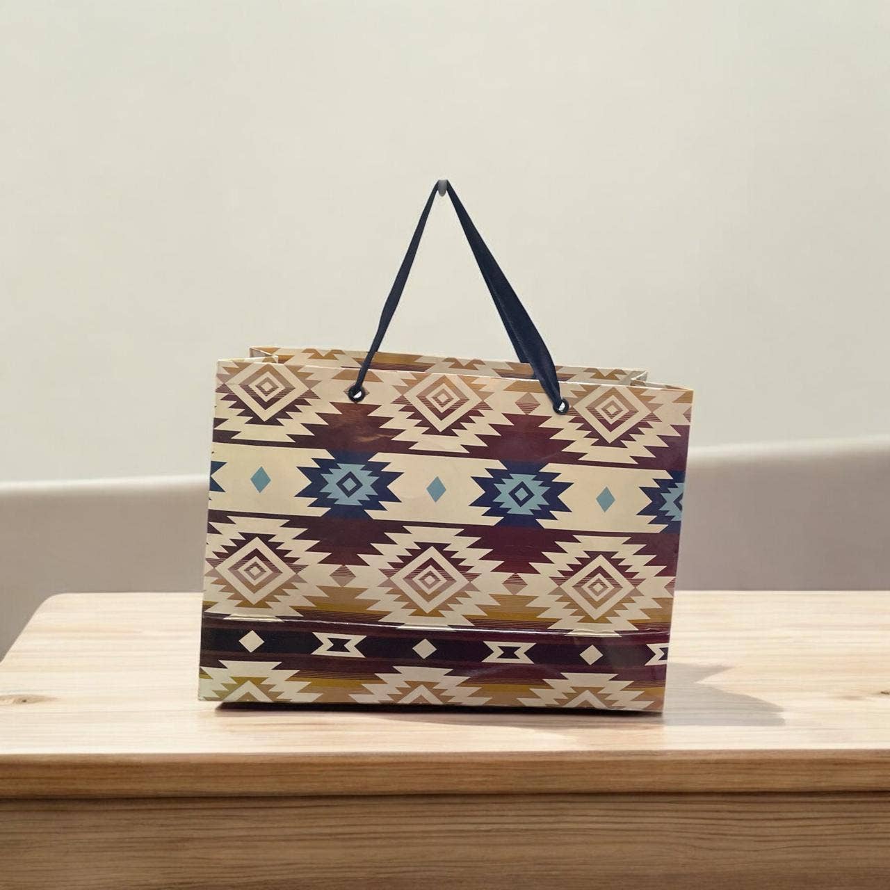Medium Southwestern Native Print Gift Bag – Dakota Beige