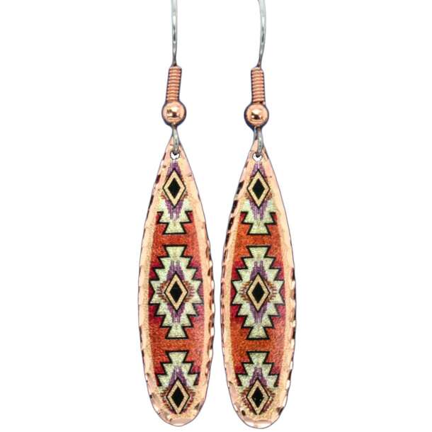 Dainty Teardrop Native American Earrings