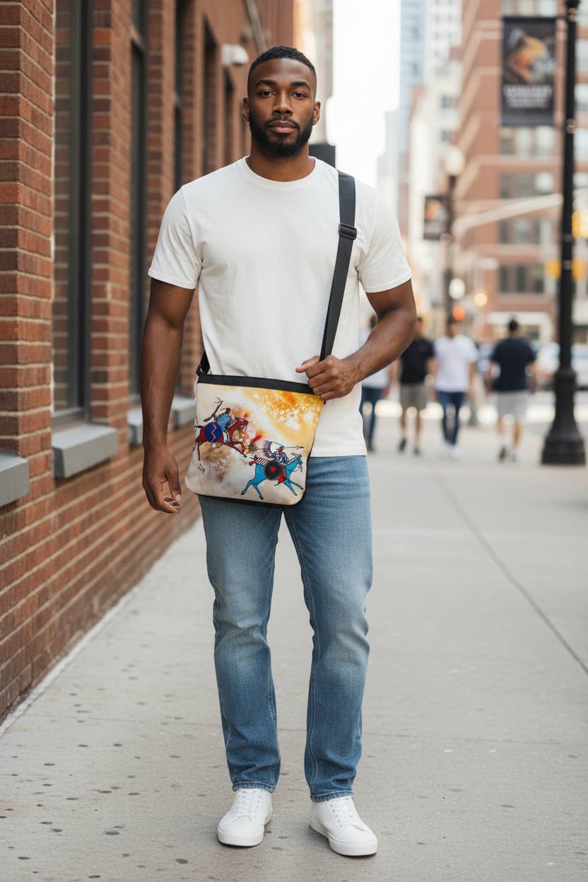 Legends We Ride Canvas Crossbody Bag