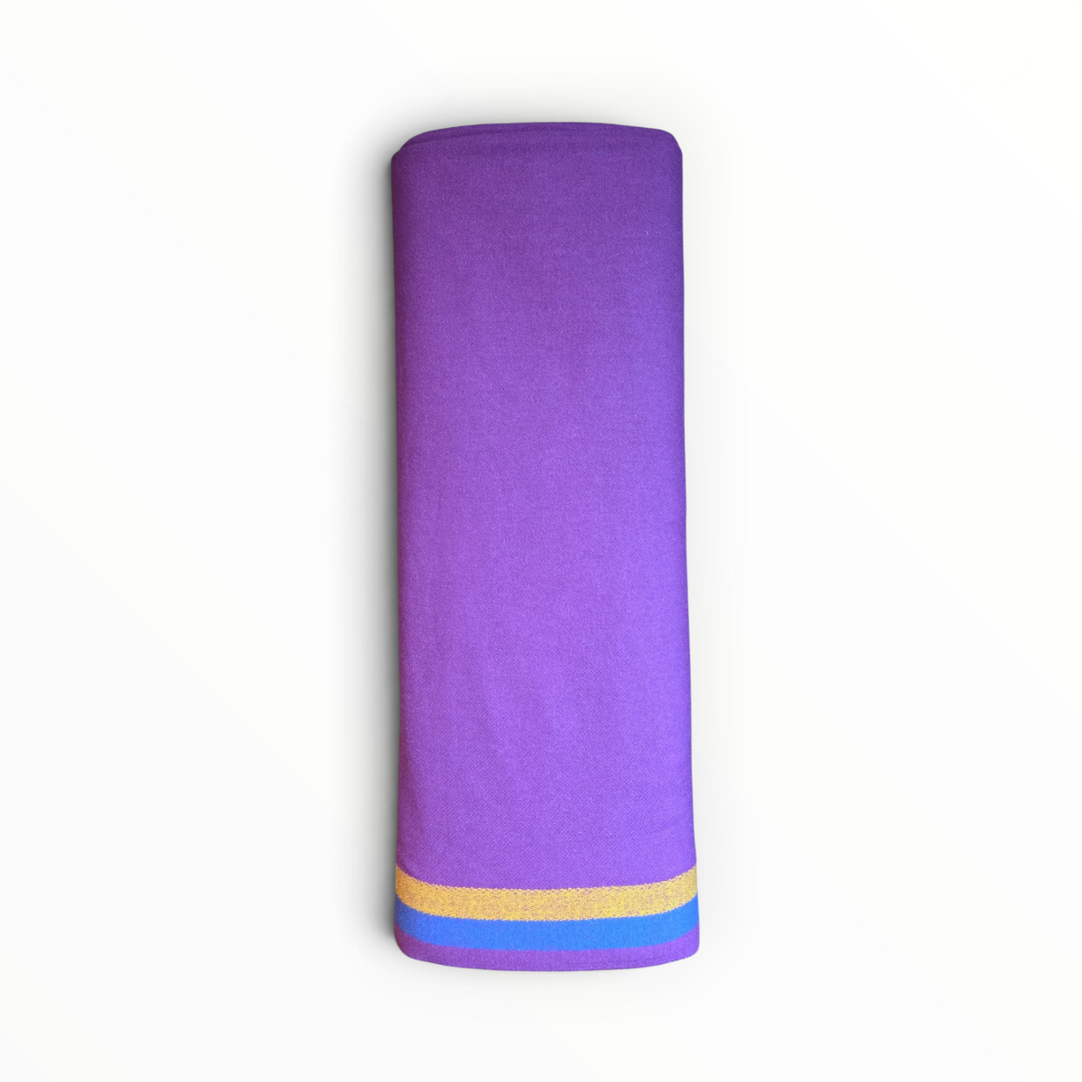 3 Band Wool Trade Cloth – Purple – 1/2 Yard