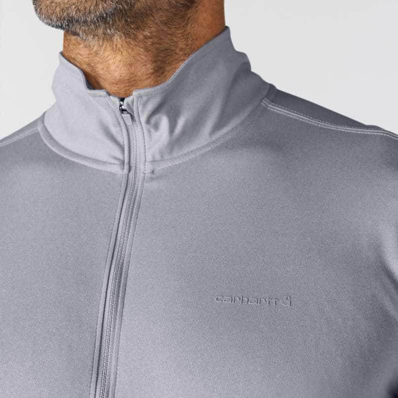 Carhartt Force Sun Defender Relaxed 1/2-Zip - Steel Heather - view 3