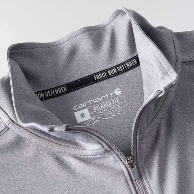 Carhartt Force Sun Defender Relaxed 1/2-Zip - Steel Heather - view 7