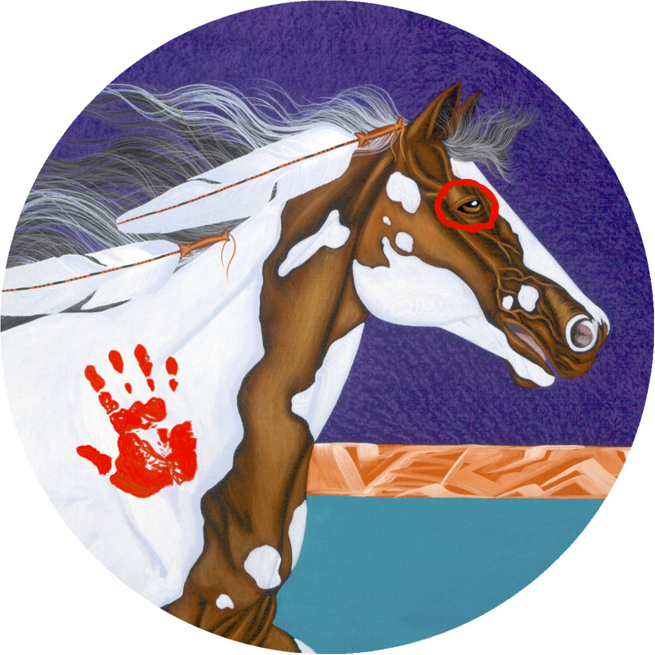 Running Free| 15 oz Native American Art Mug & Coaster Set by Traci Rabbit