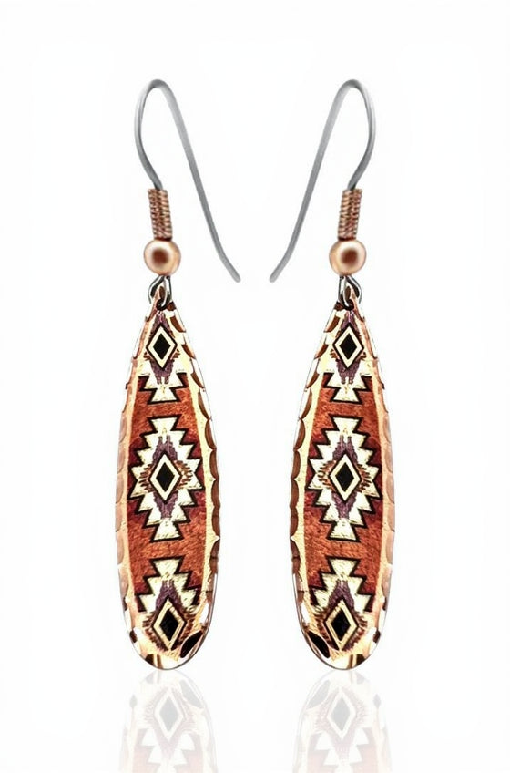 Dainty Teardrop Native American Earrings