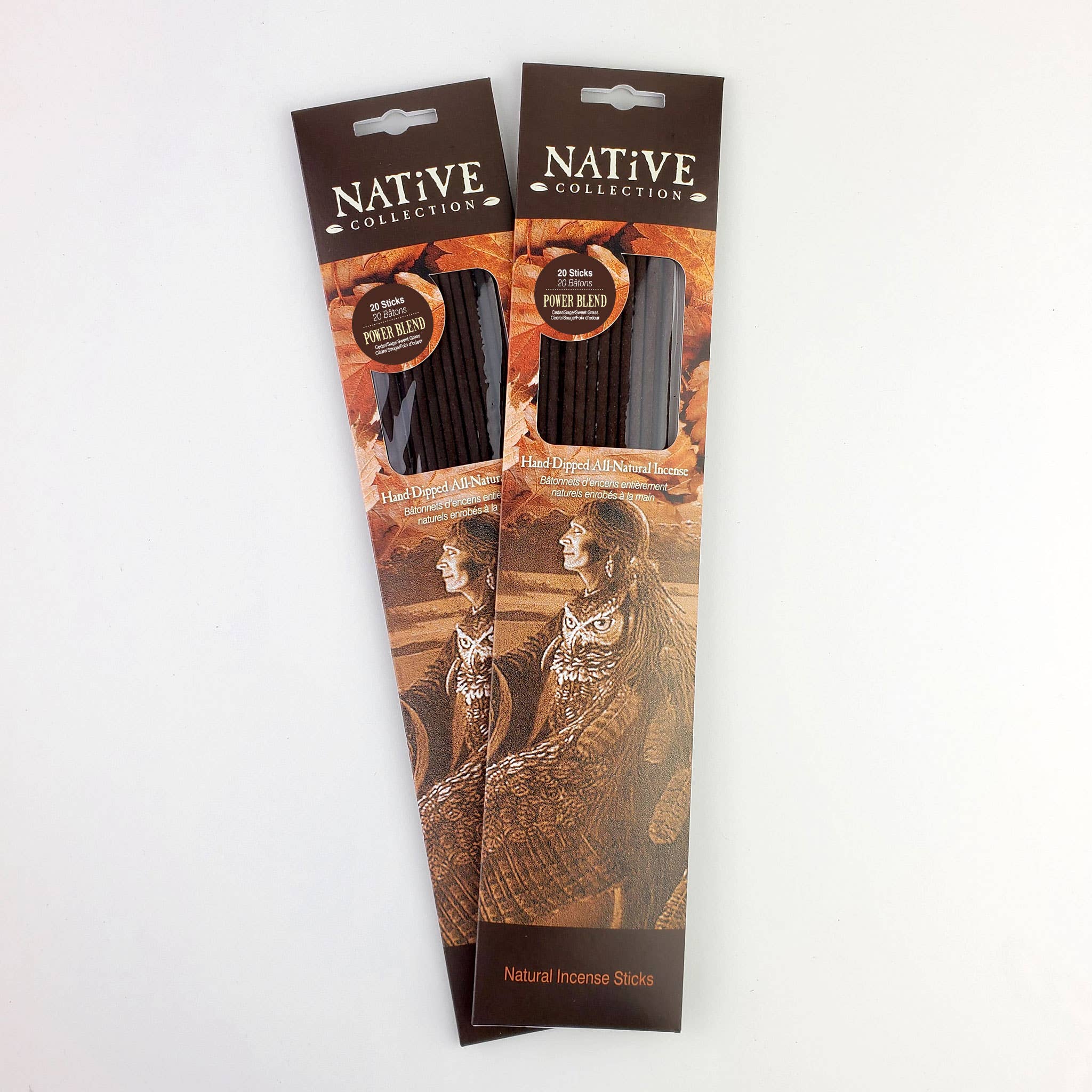 Native Collection Incense – Power Blend | Cedar, Sage & Sweetgrass | 20 Sticks
