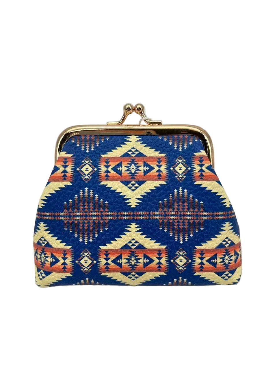 Navy Blue Native Design Coin Purse