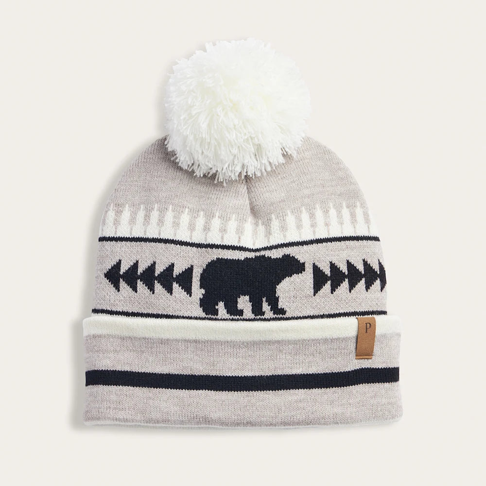 Pendleton - Retro Scene Beanie - Bear Light Grey