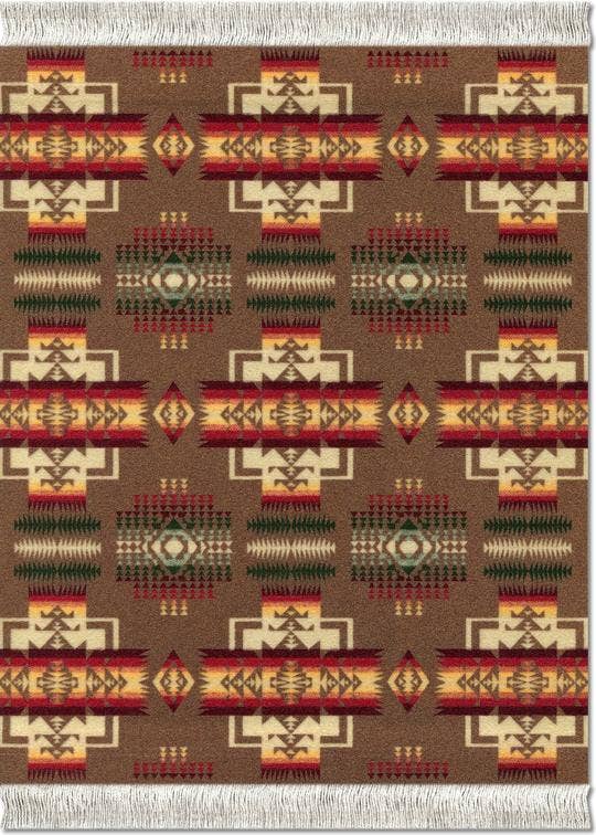 Pendleton Mouse Rug - Chief Joseph Khaki