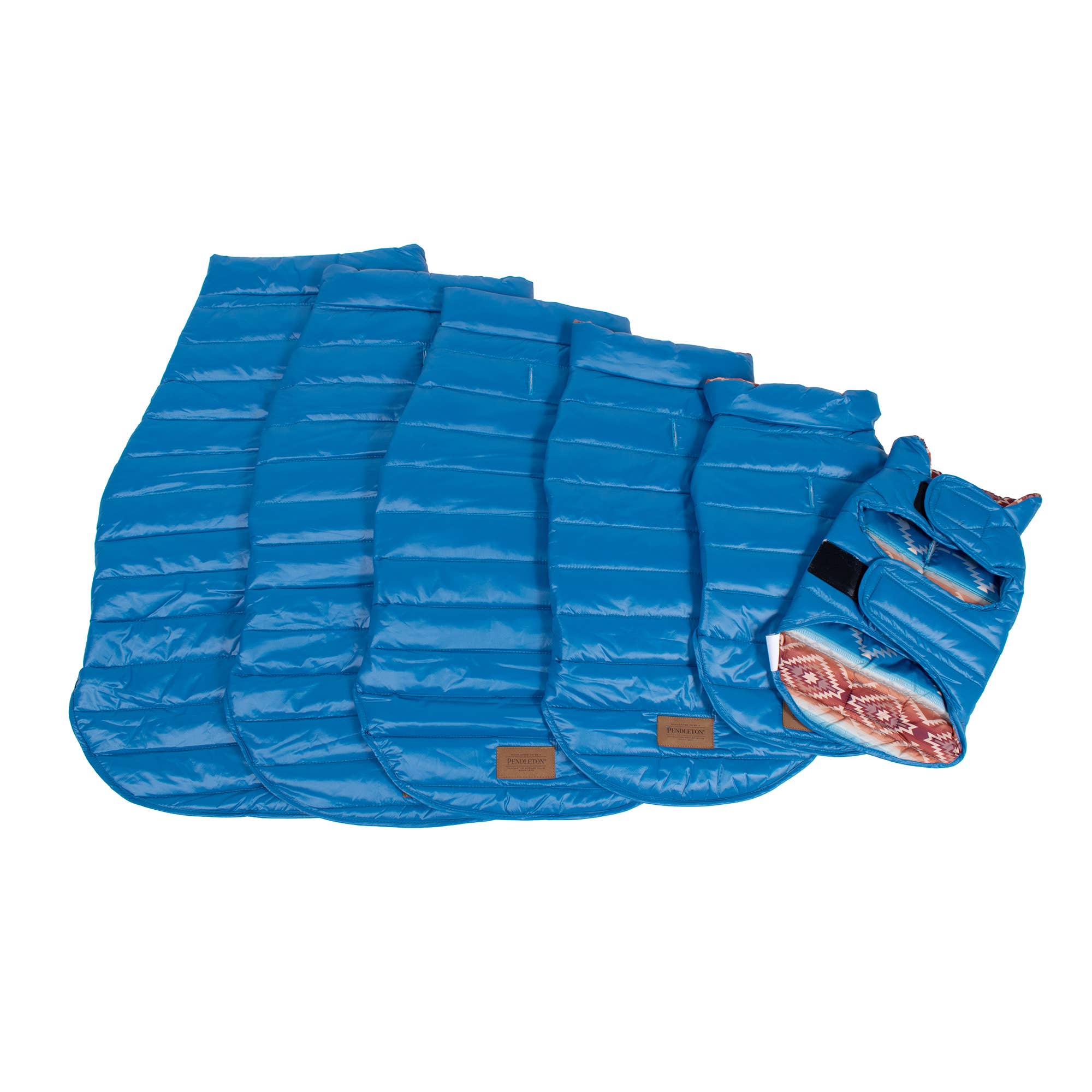 Pendleton Puffer Style Adjustable Dog Coat - Pagosa Springs