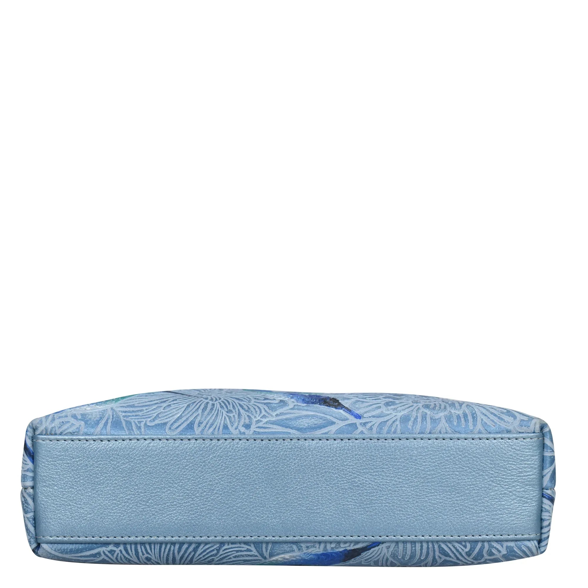 Medium Crossbody Bag with Zip – Hummingbird Blue