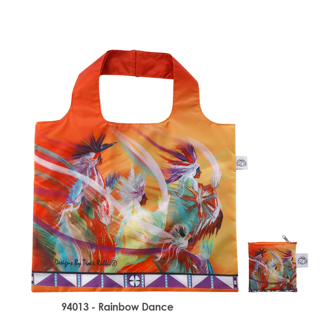 Rainbow Dance reusable tote
