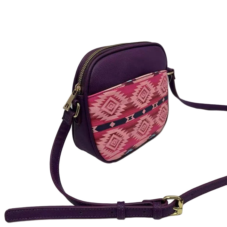 Purple Southwestern Crossbody Bag | Everyday Shoulder Purse