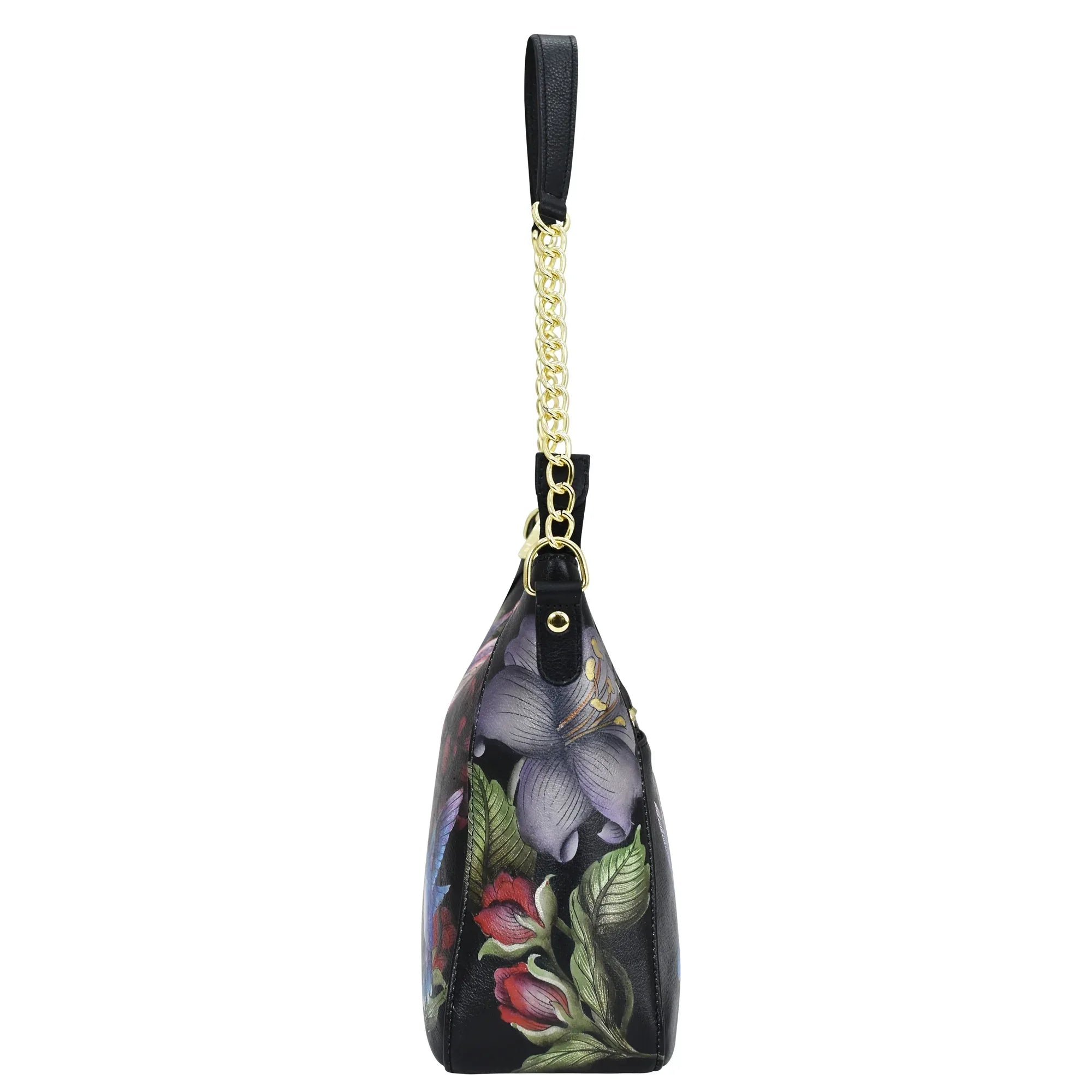 Zip-Top Shoulder Hobo Bag – Hummingbird Floral
