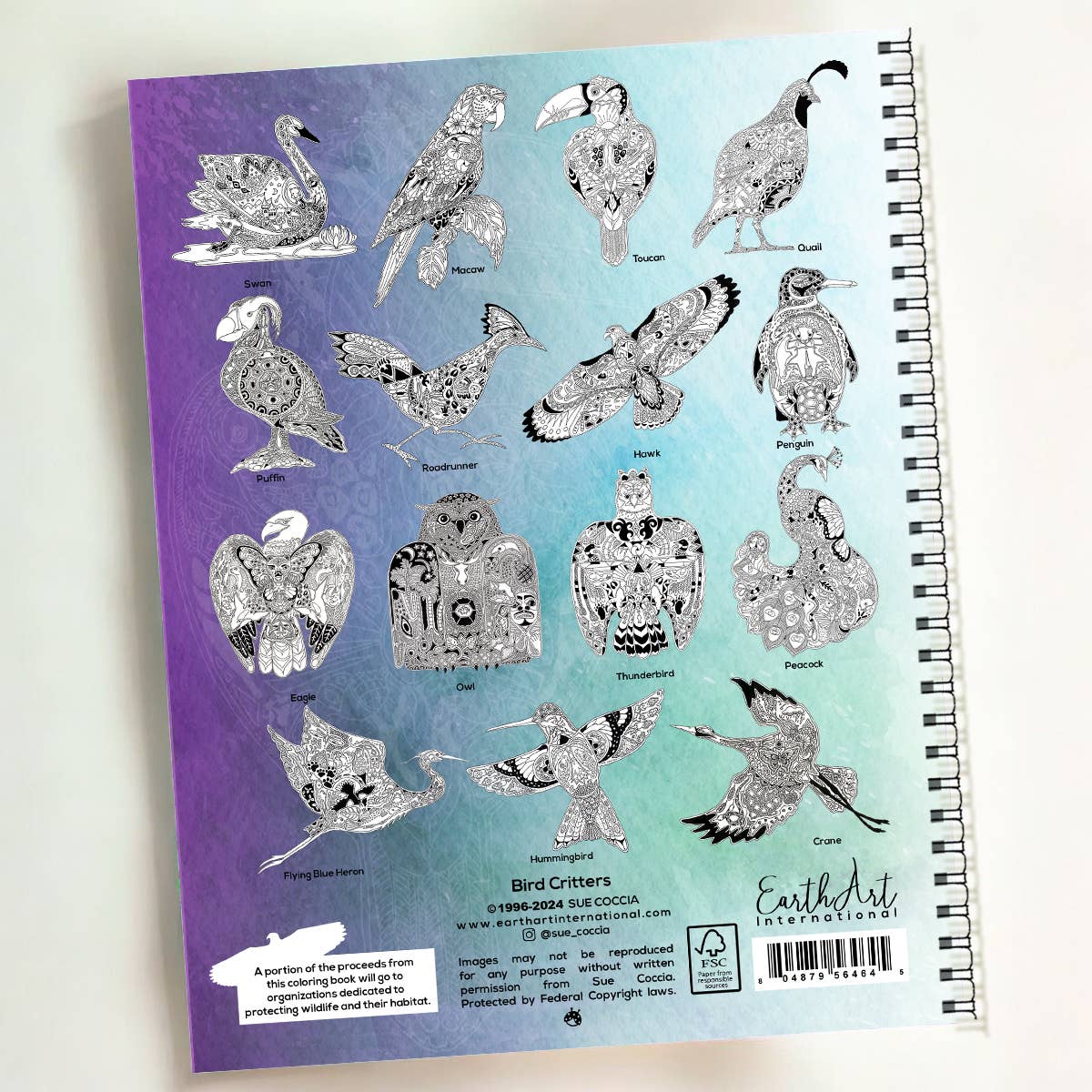 Bird Critters Coloring Book
