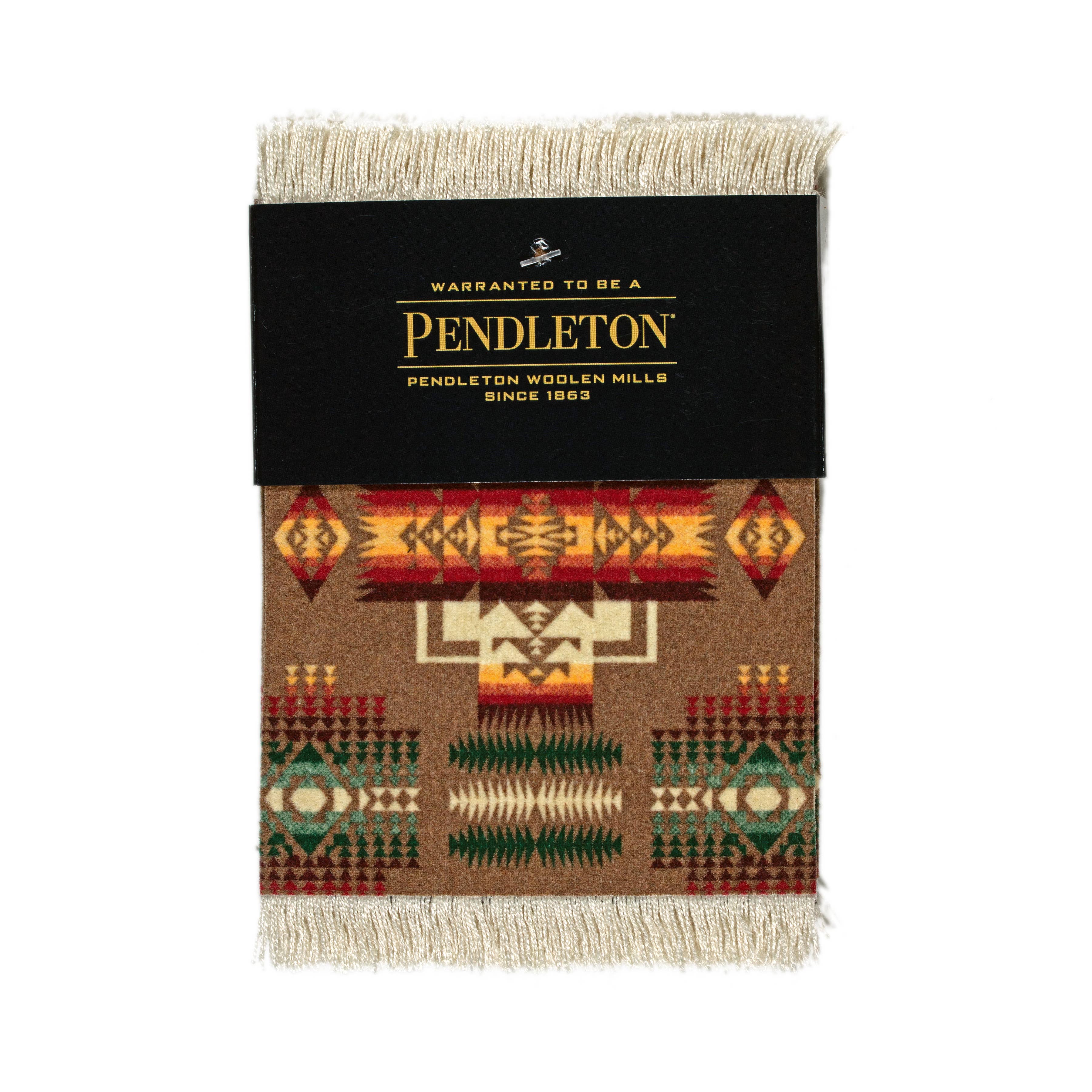 Pendleton Coaster Rugs Set - Chief Joseph Khaki