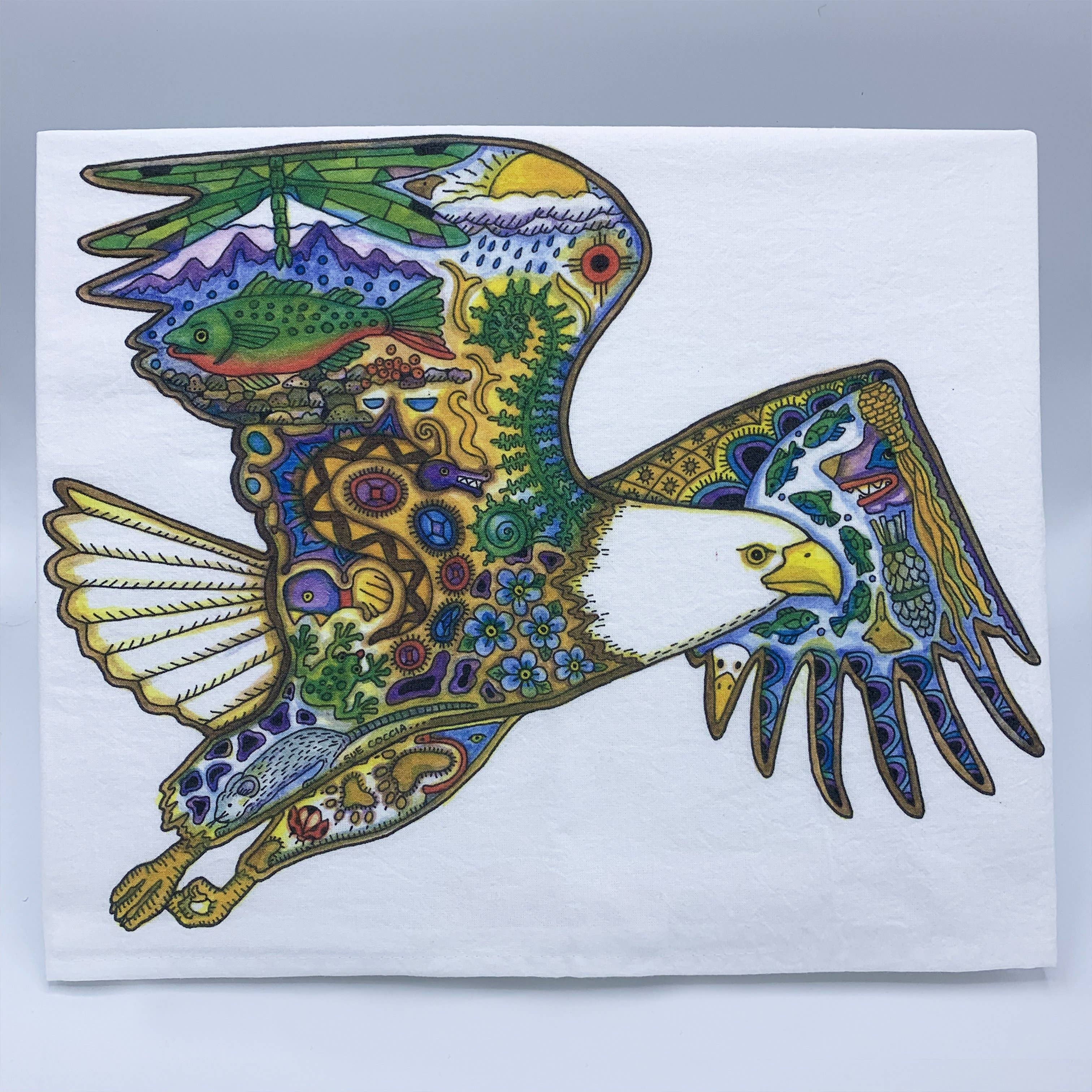 Bald Eagle Flour Sack Towel