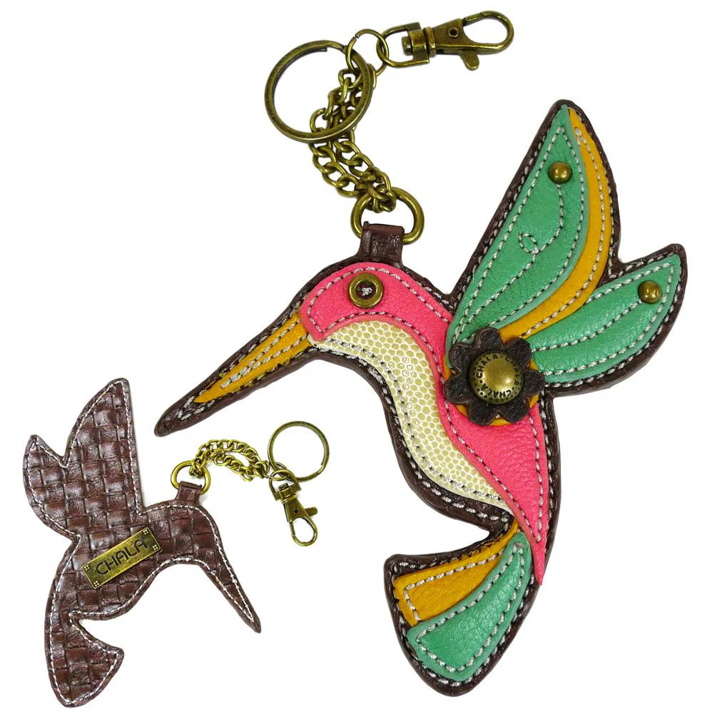 Coin Purse & Key Fob - Hummingbird