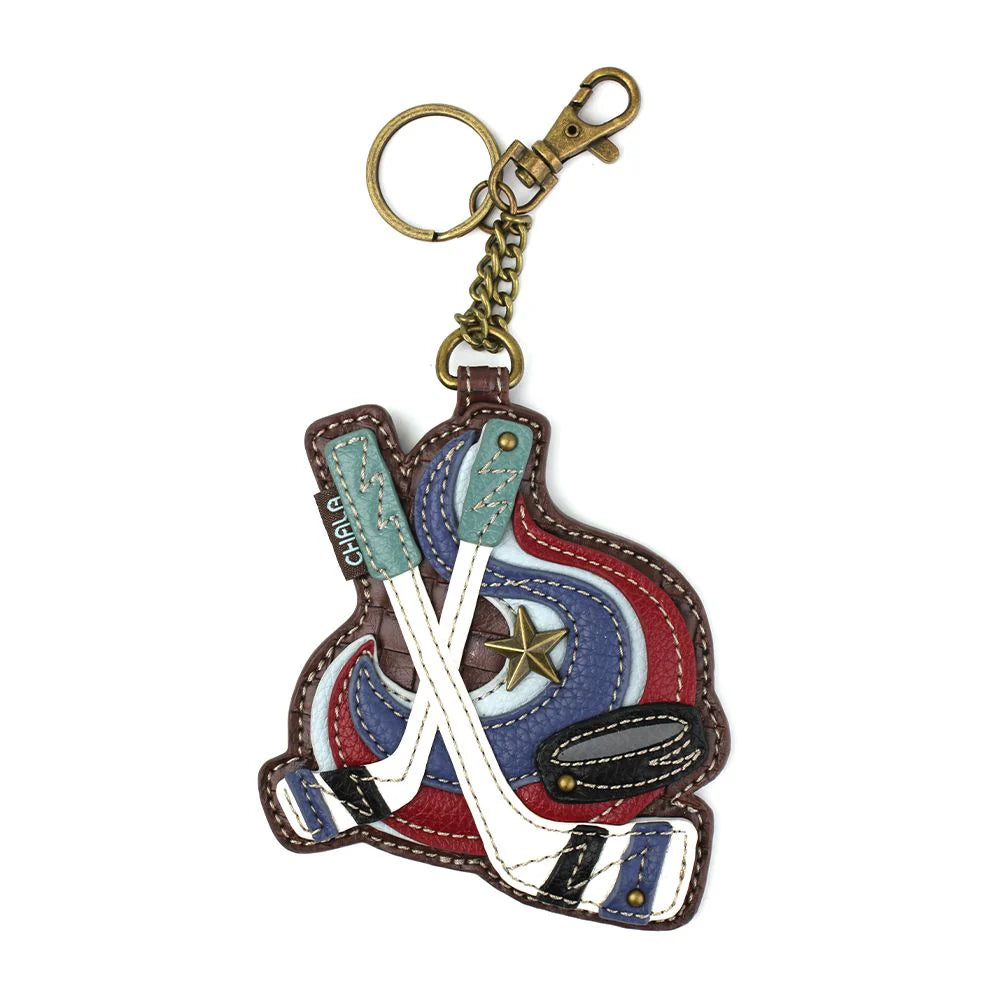 Coin Purse & Key Fob - Hockey*