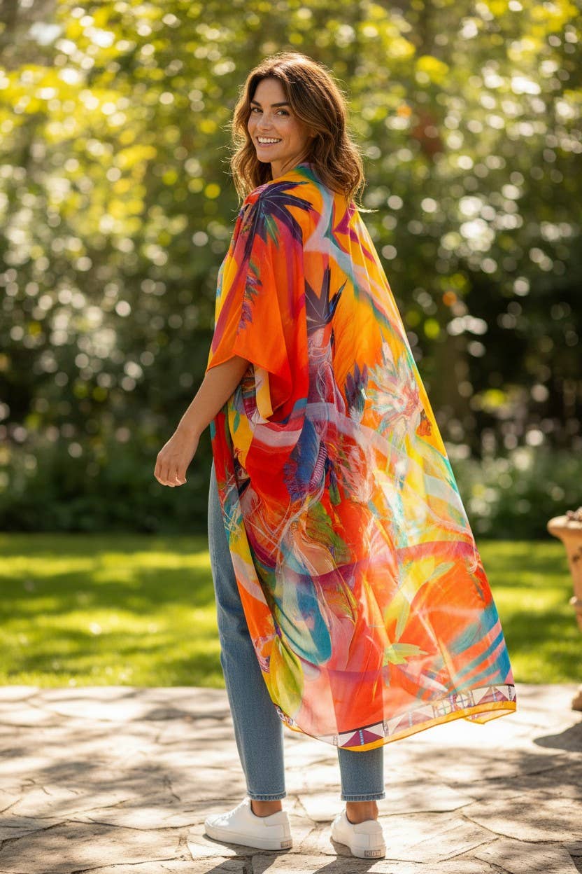 Rainbow Dance Shawl