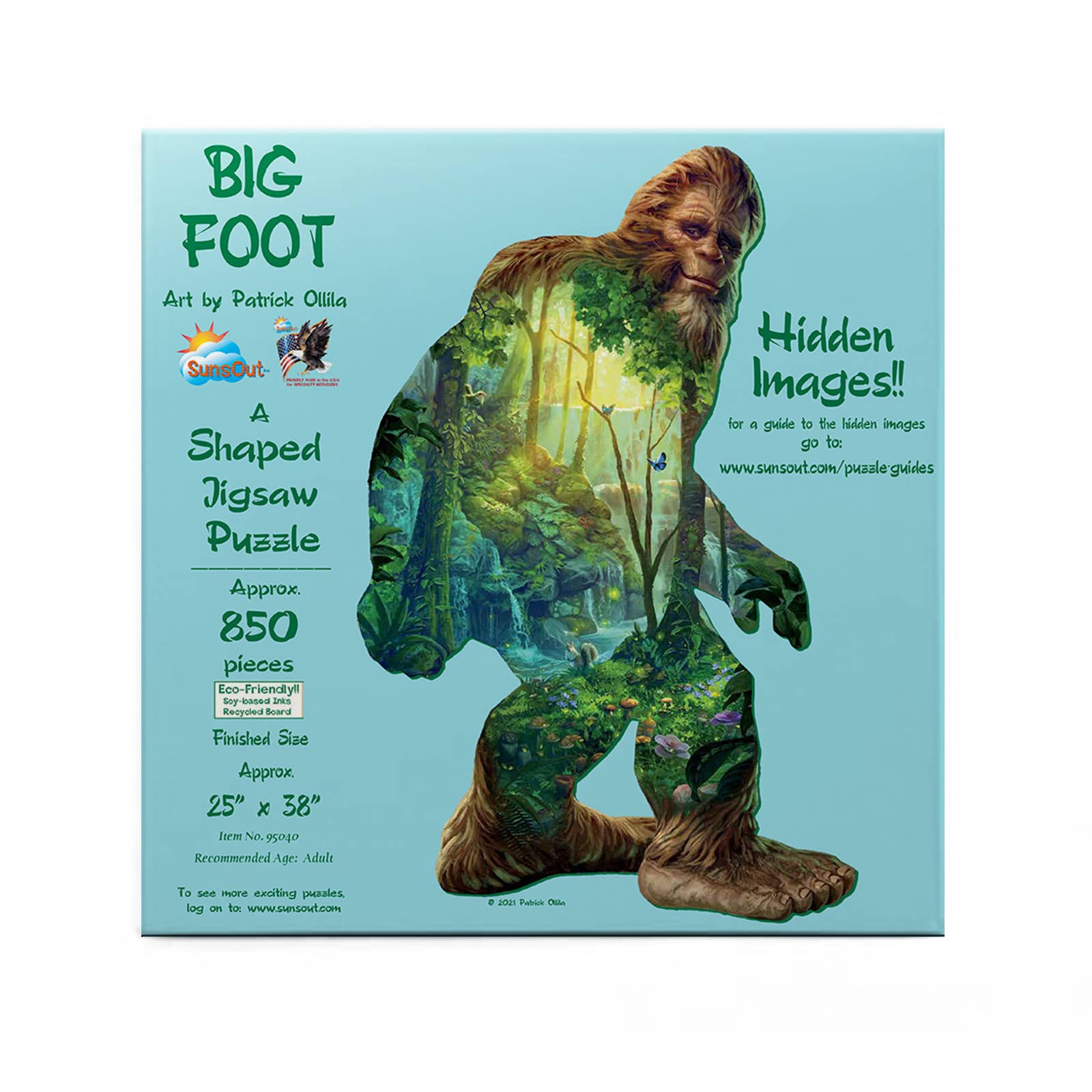 SunsOut - 1273 Big Foot Shaped Puzzle