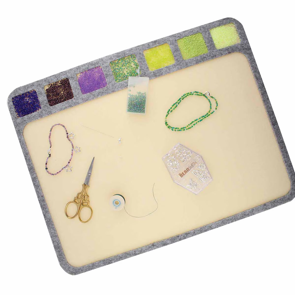 Seed Bead Mat 11x14 in w/ 7 Cavities