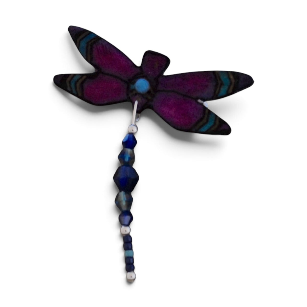 Antler Dragonfly Pin - Purple