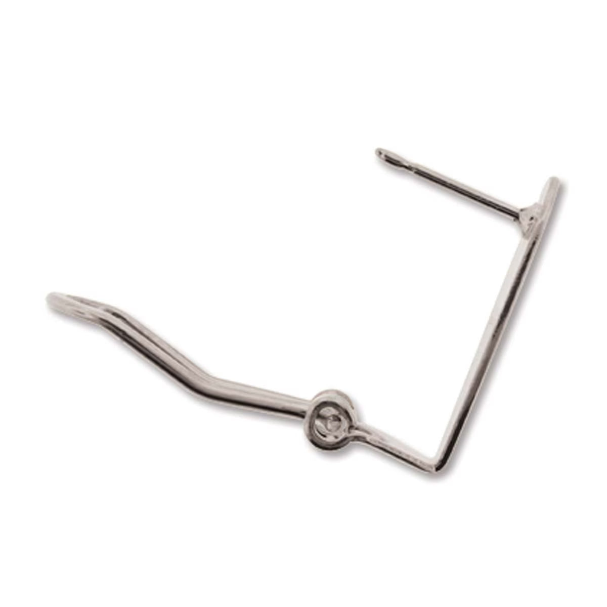 Silver Fingernail Earring Posts – 21 x 8.6mm | Nickel Free | 6 Pairs
