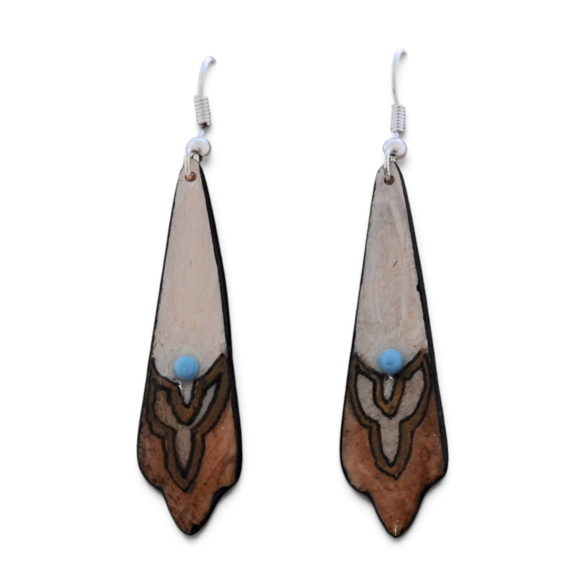Antler Filigree Earrings - Taupe