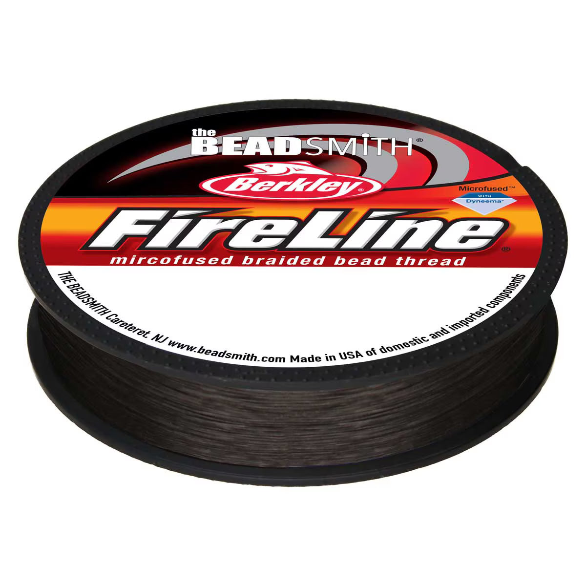 FireLine Beading Thread – 6 lb Smoke Grey | .006” / .15mm | 50 Yard Spool
