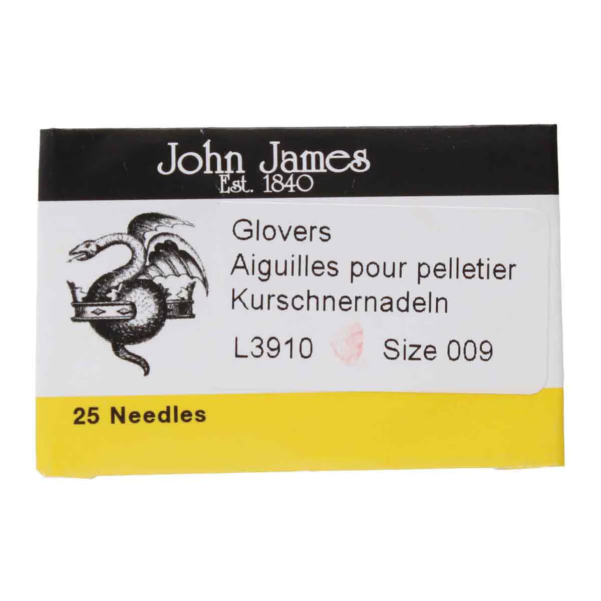 Glover’s Beading Needles – Size 9 | 25 Count | John James