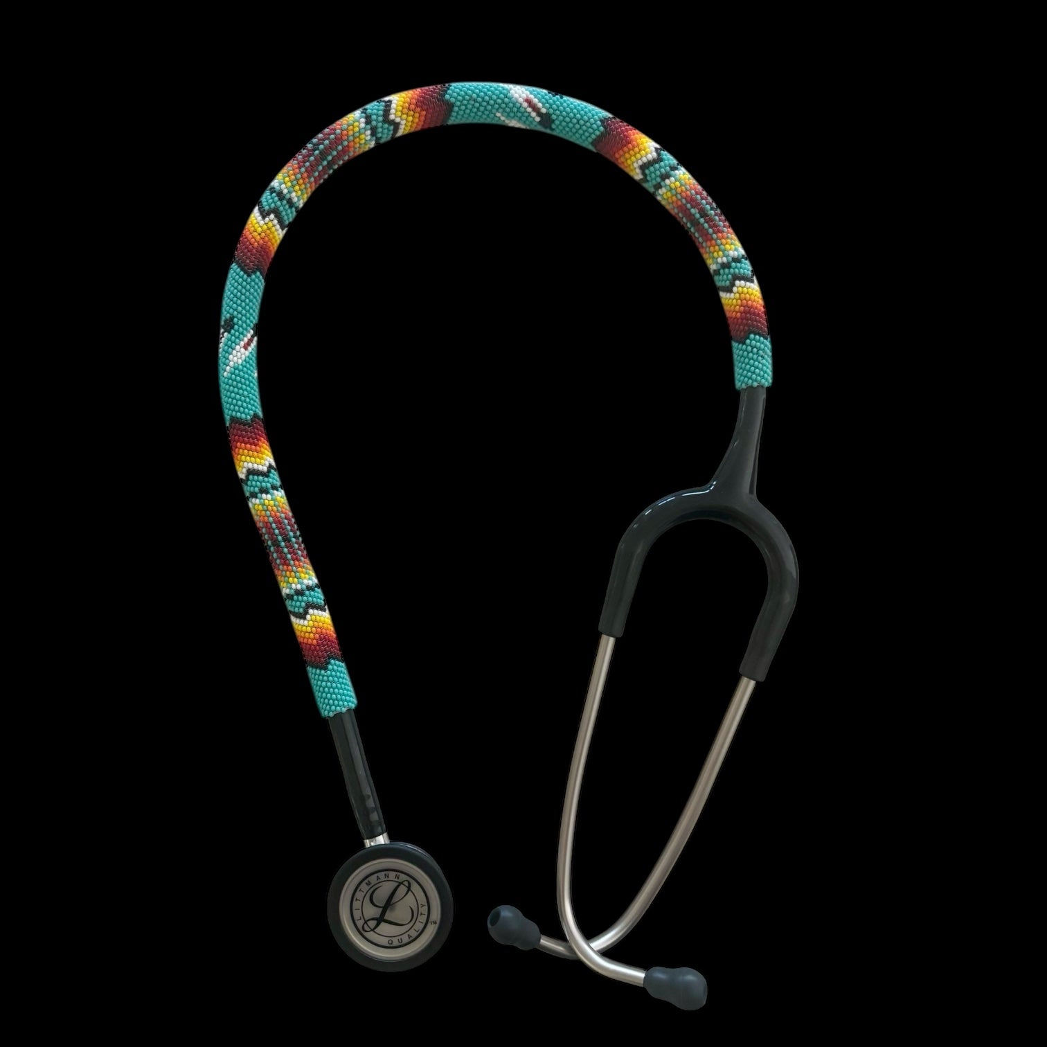 Beaded Stethoscope Littmann Classic III Turq