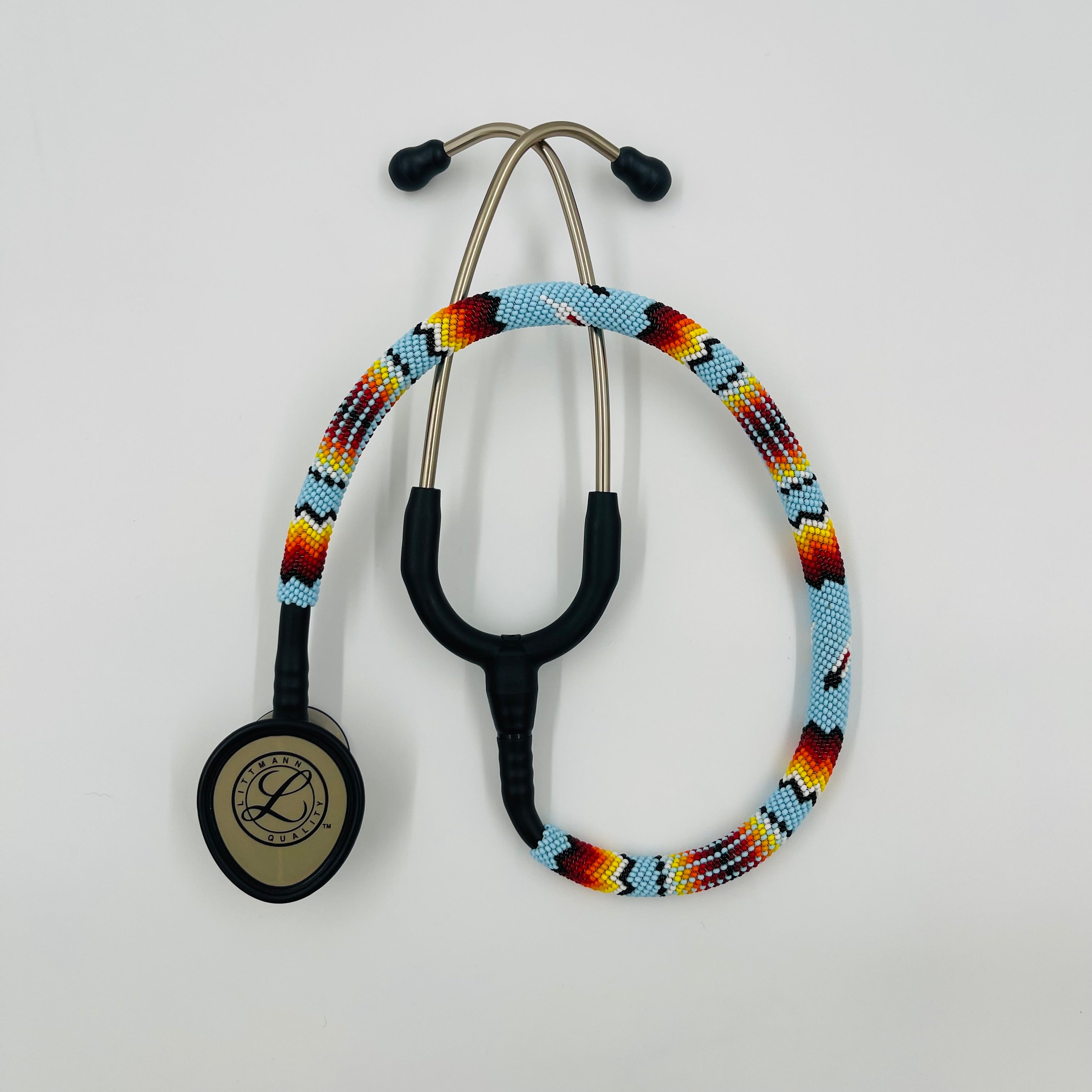 Beaded Stethoscope Littmann LW Light Blue