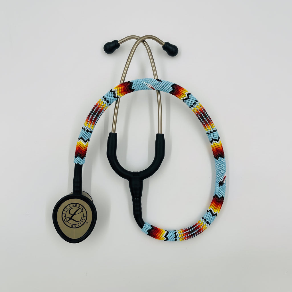 Beaded Stethoscope Littmann LW Light Blue