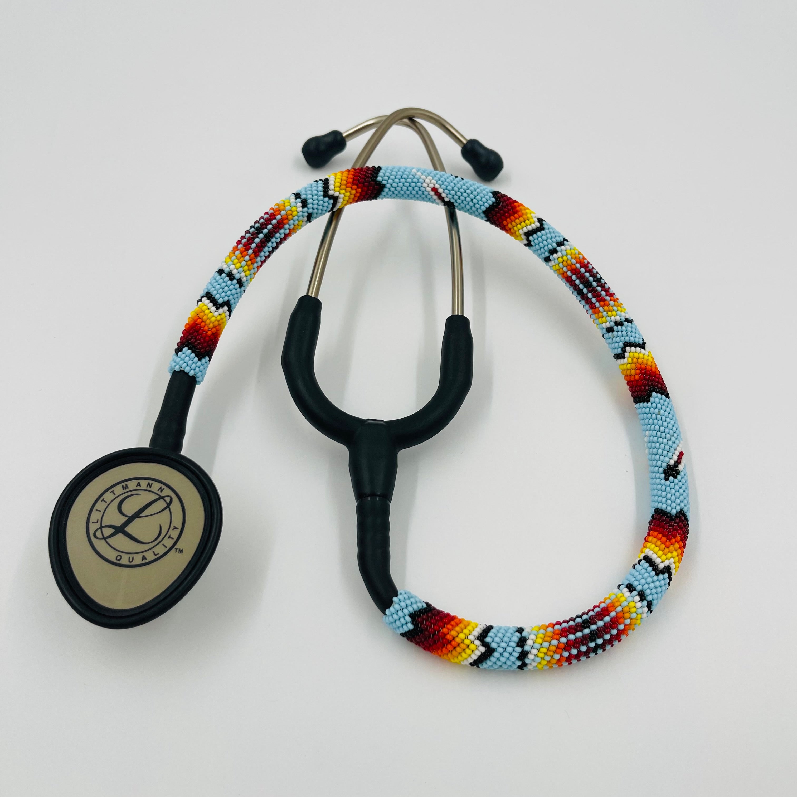 Beaded Stethoscope Littmann LW Light Blue