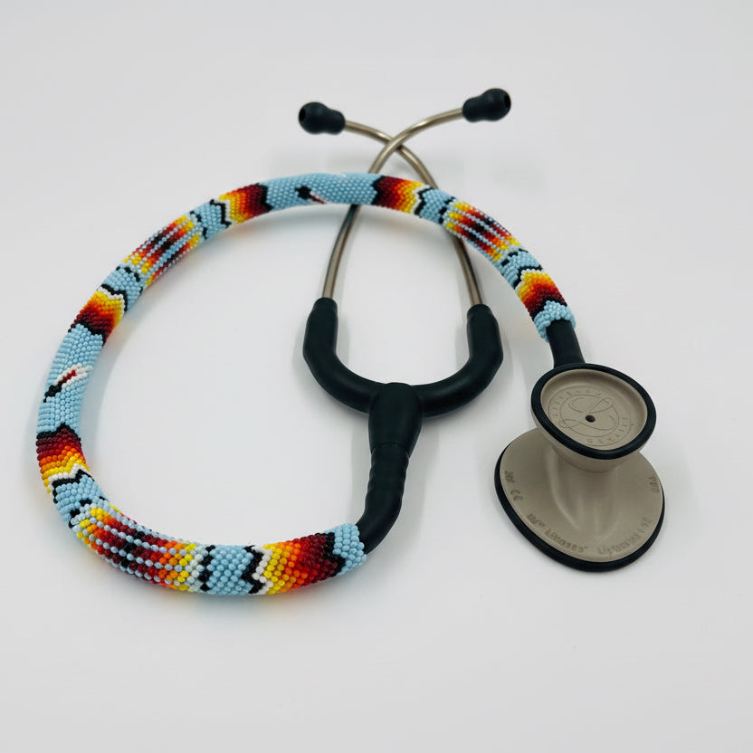 Beaded Stethoscope Littmann LW Light Blue