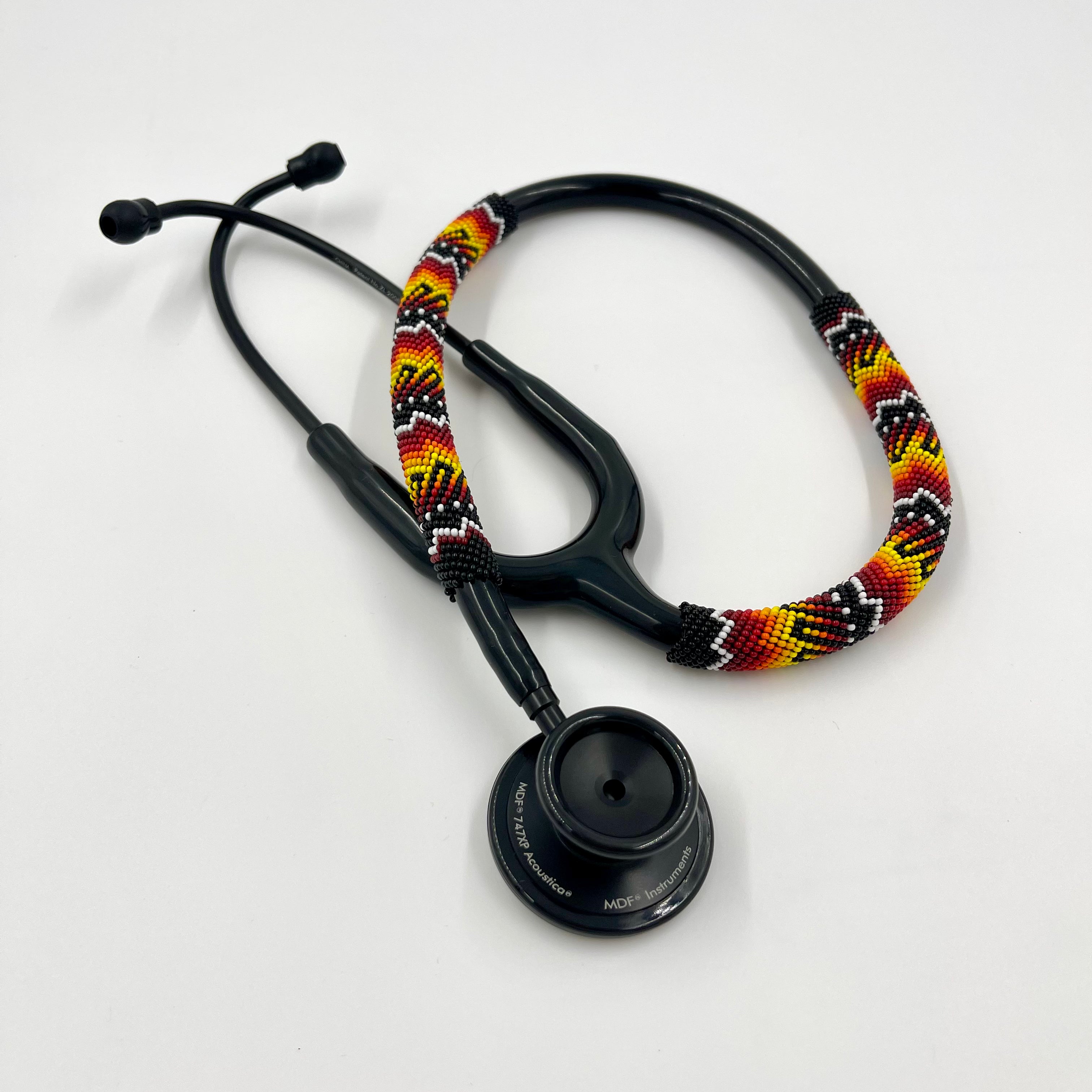 Beaded Stethoscope MDF Black