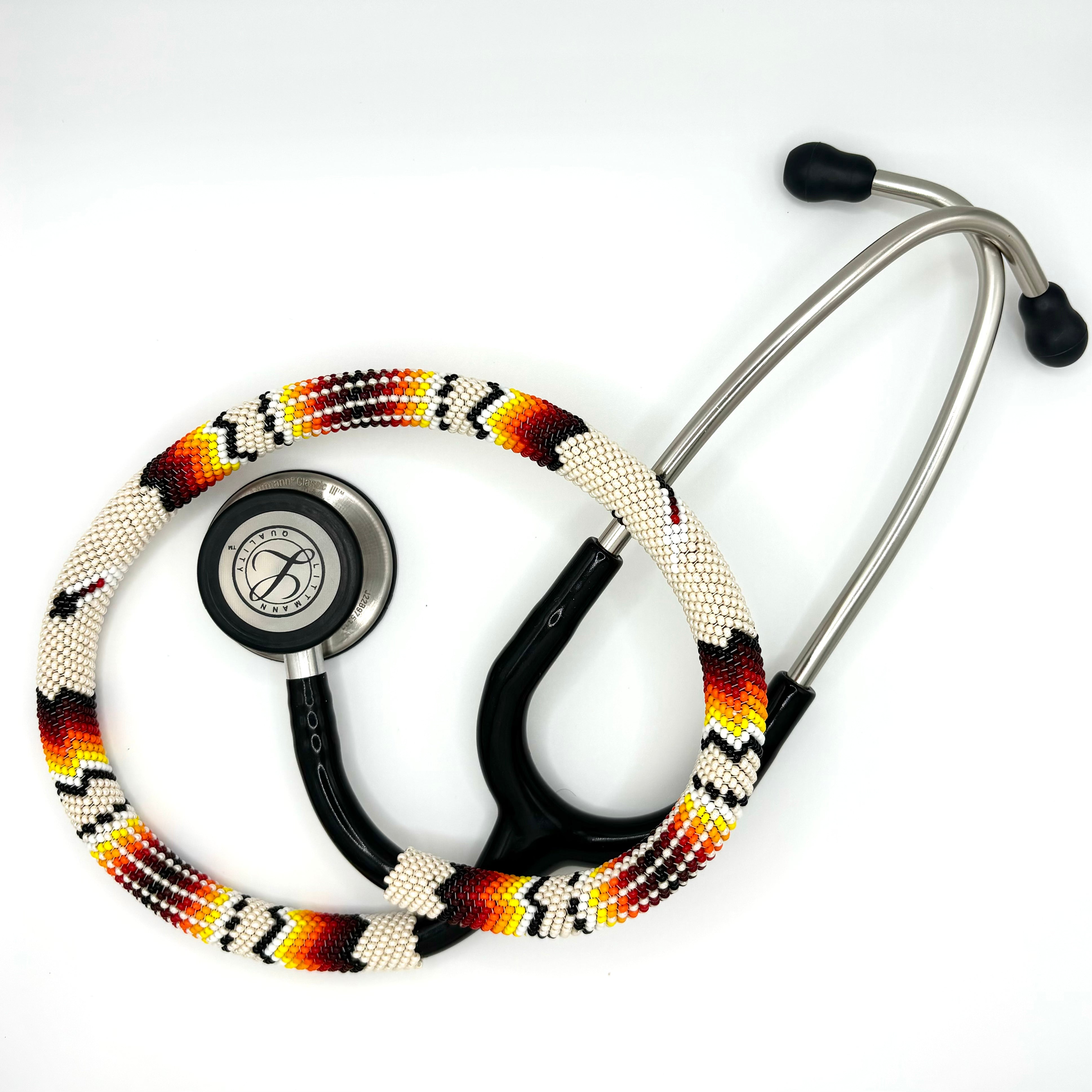 Beaded Stethoscope Littmann Classic III Cream