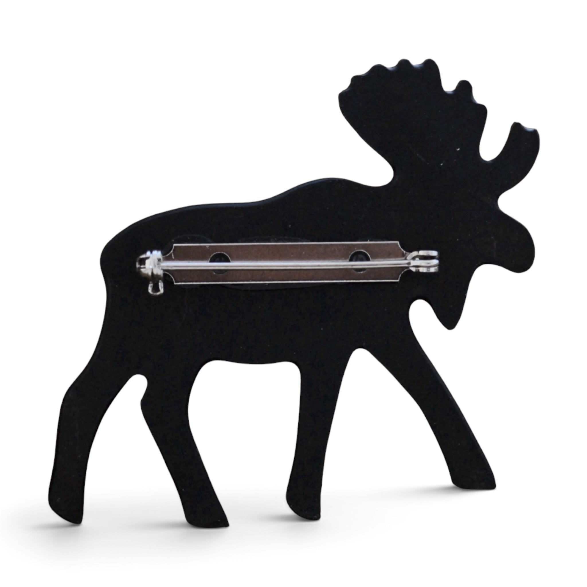 Moose Art Pin - Brown