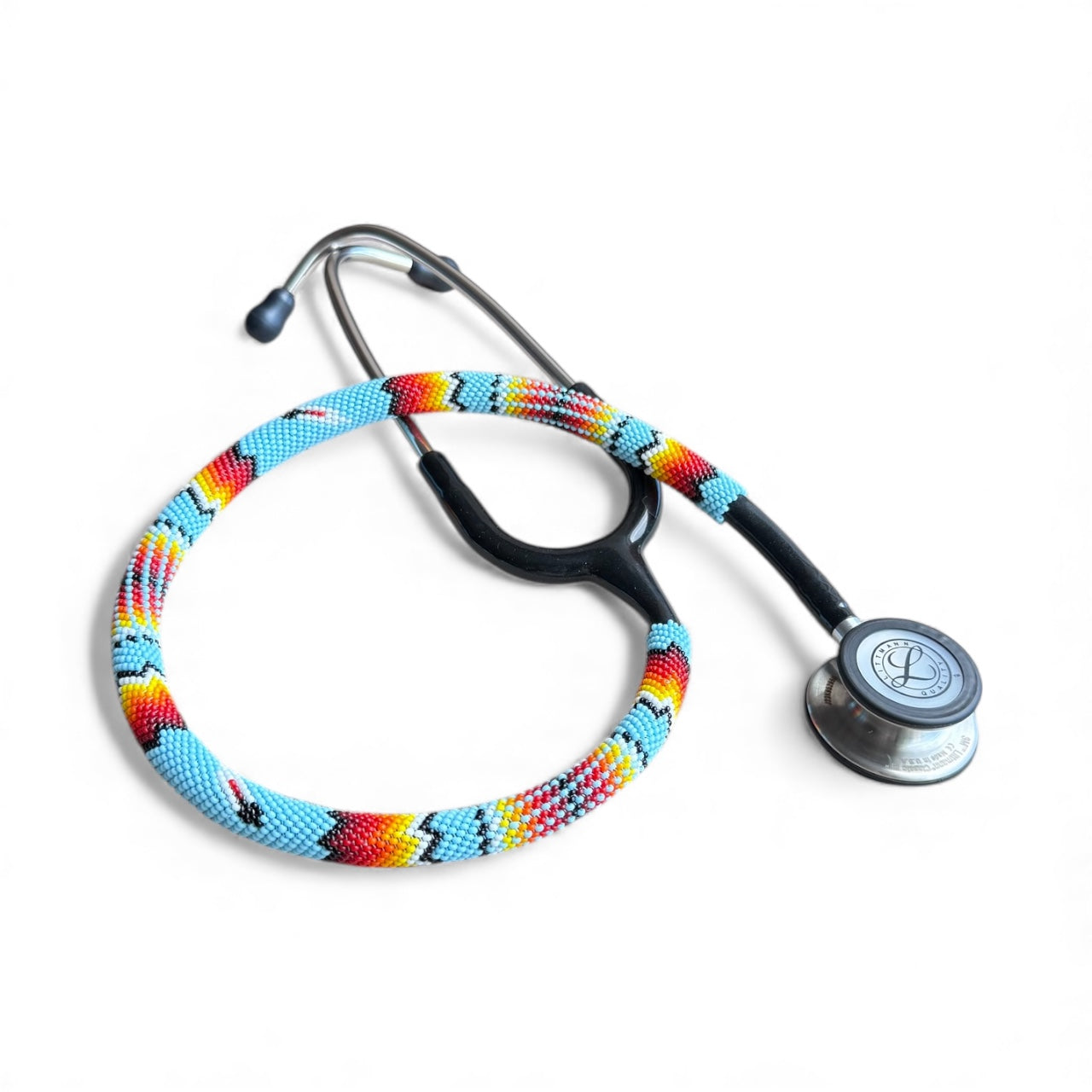 Beaded Stethoscope Littmann Classic III Light Blue