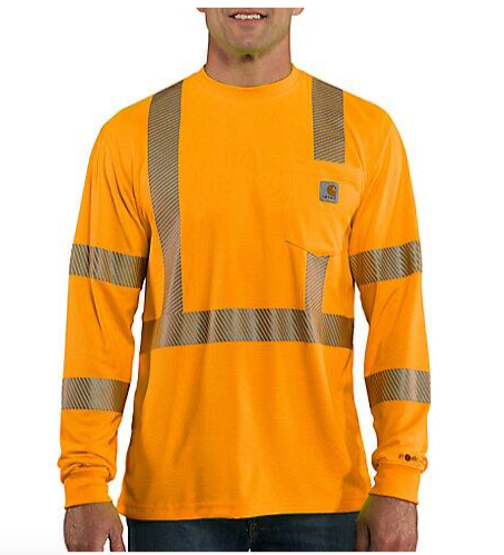 Carhartt HV Force Long Sleeve Class 3 T-Shirt