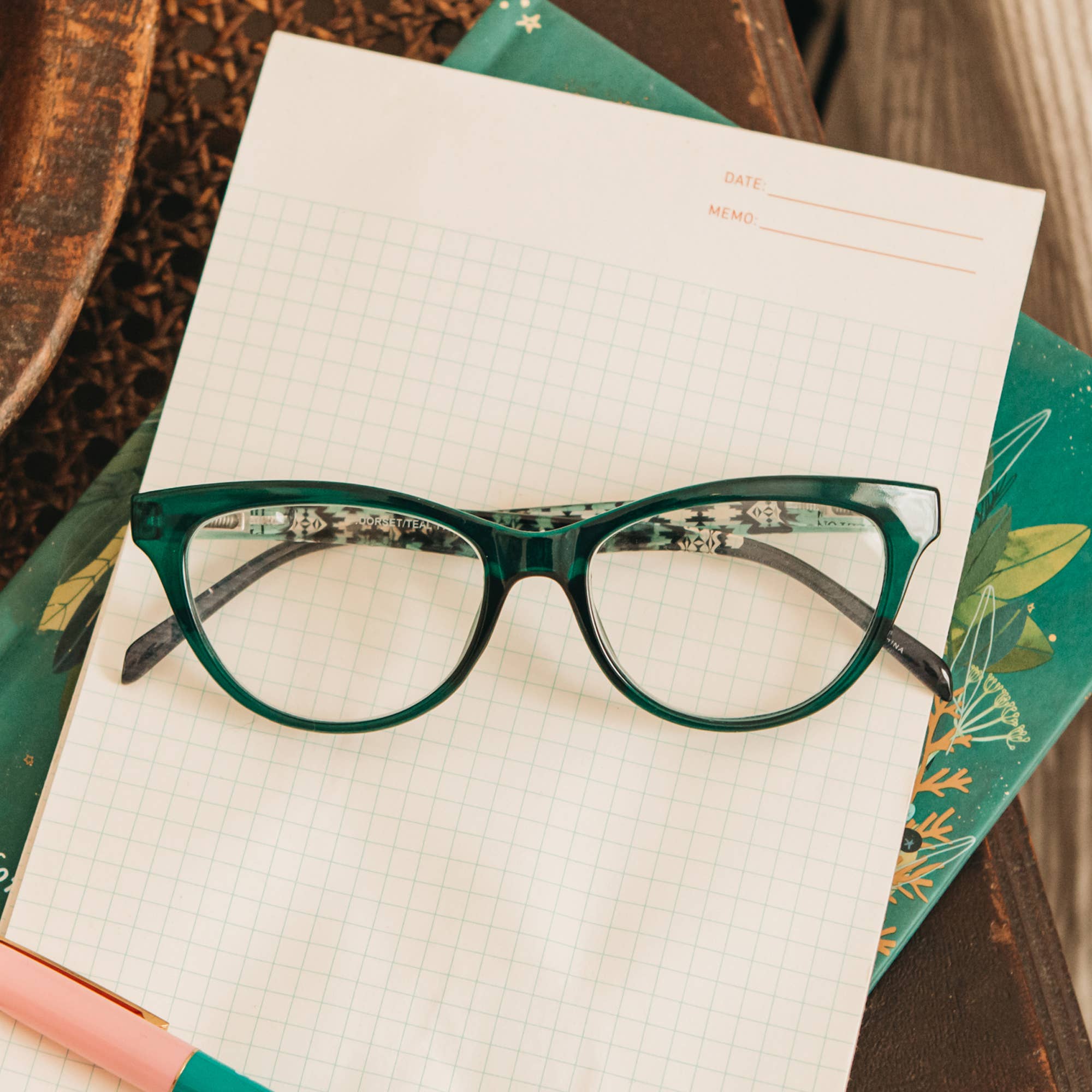 Pendleton Eyewear - Pendleton Readers - Dorset: Teal / Papago: Teal - Papago / 2.0x