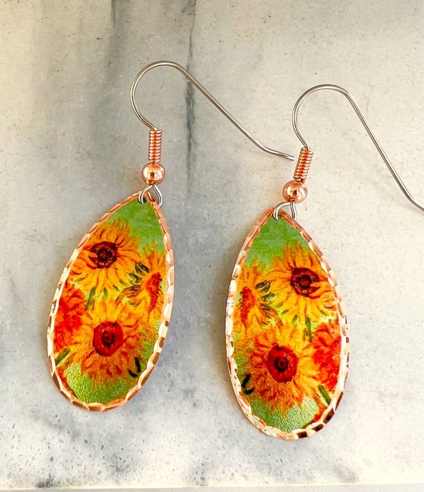 Van Gogh Sunflowers Earrings