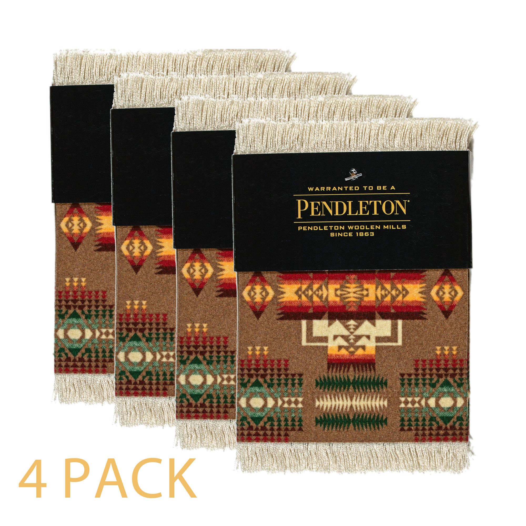 Pendleton Coaster Rugs Set - Chief Joseph Khaki