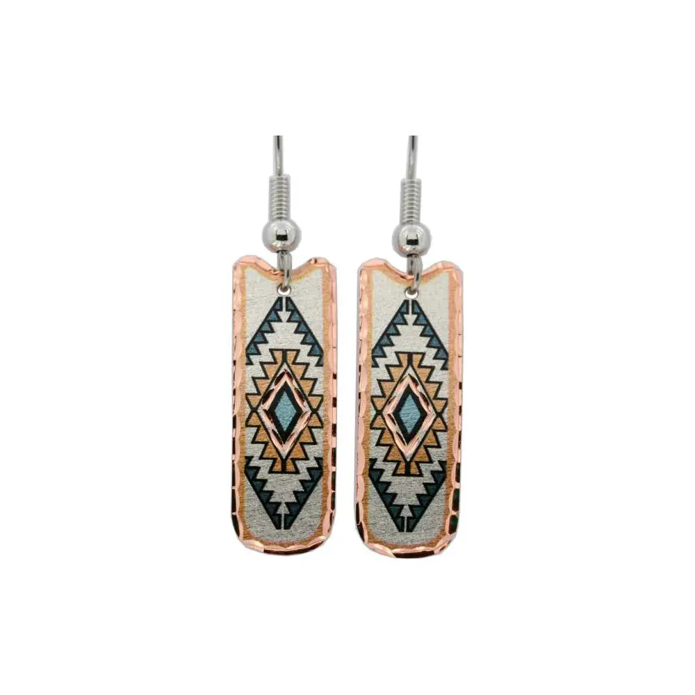Teal Blue Native Earrings
