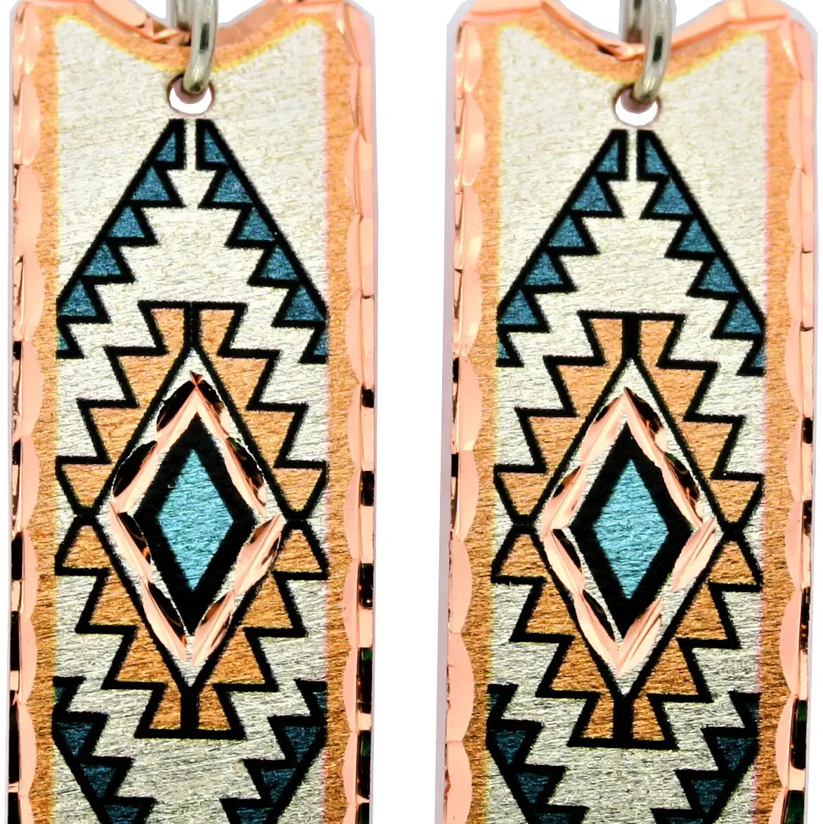 Teal Blue Native Earrings