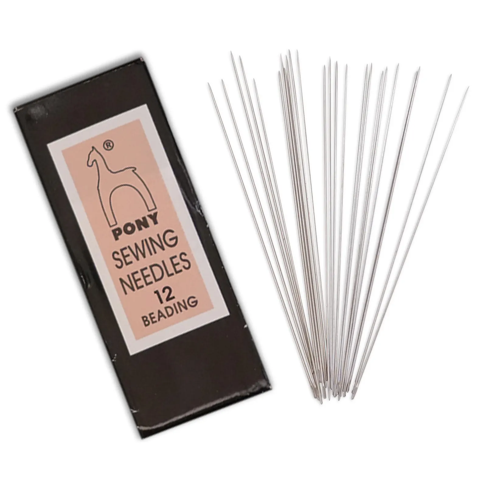 Pony English Beading Needles – Size 12 Long (25 ct)