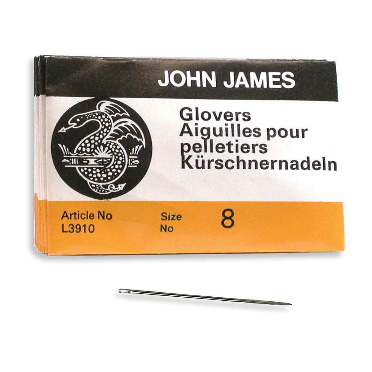 Glover's Beading Needles – Size 8 | 25 Count | John James