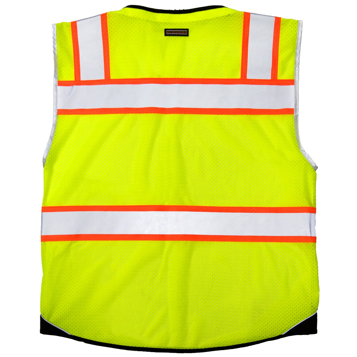Kishigo 1515 Black Series Black Bottom Safety Vest – Yellow/Lime