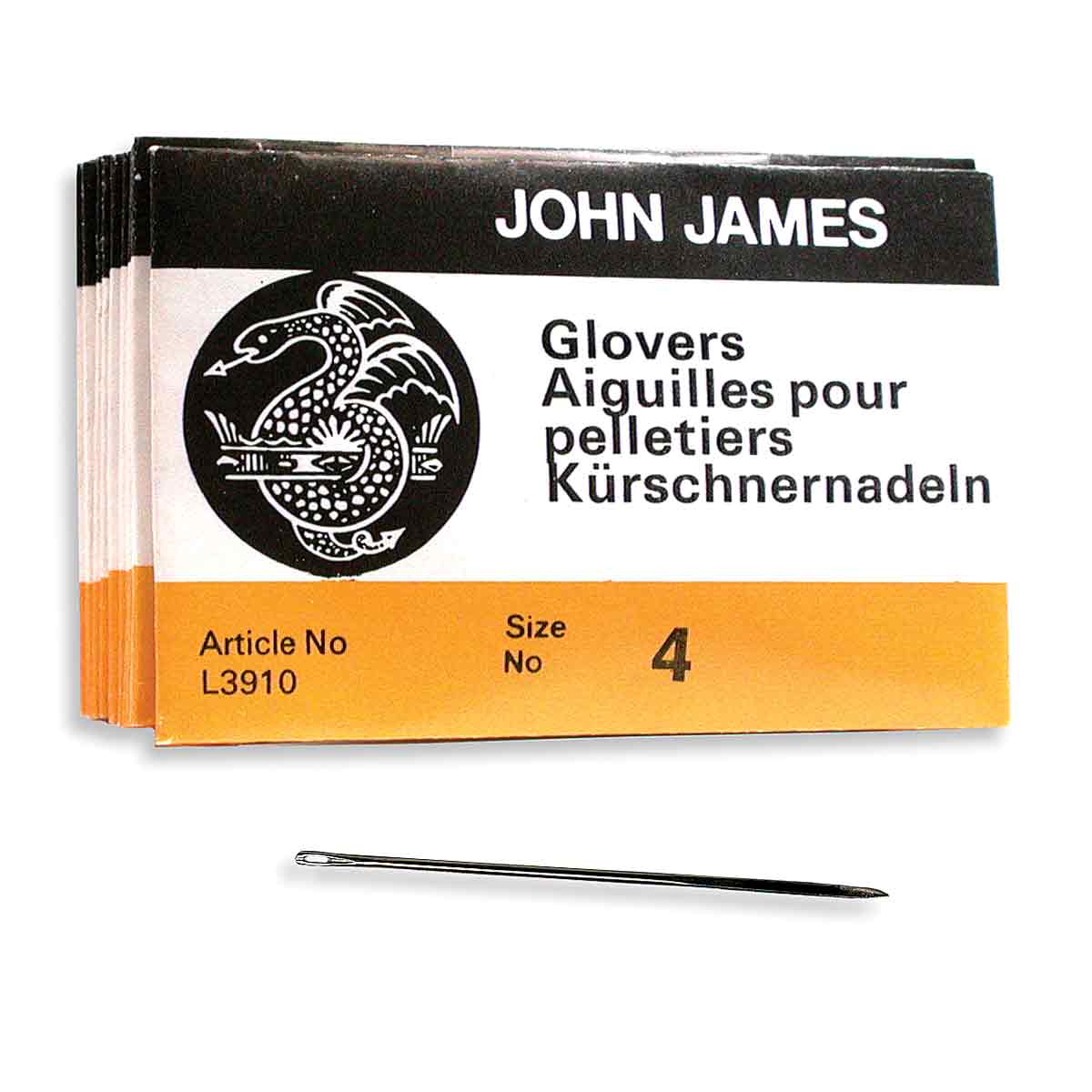 Glover's Beading Needles – Size 4 | 25 Count | John James