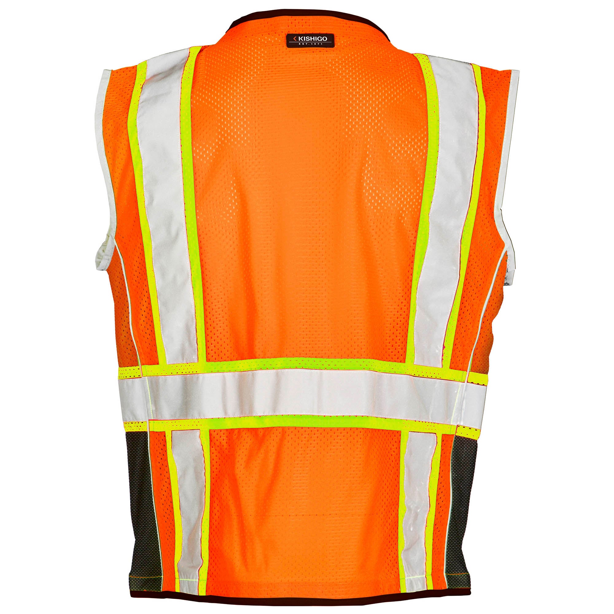 Kishigo 1514 Black Series Heavy Duty Safety Vest - Orange
